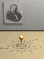 Il pendolo di Focault è utilizzato come esempio per spiegare il moto circolare uniforme e le sue formule.